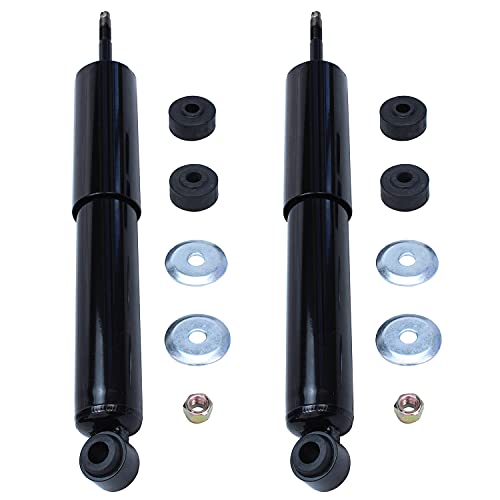 Image of Detroit Axle - RWD Front 2pc Shock Absorbers for 1999-2025 Ford F-250 F-350 Super Duty, 2000-2005 Excursion, 2 Complete Shock Absorbers Assembly 2001 2002 2003 2004 Replacement
