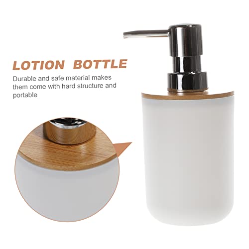 Conjunto de accesorios para baño PRETYZOOM con vaso blanco de PP portátil para cepillo de dientes 4