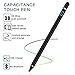 Active Stylus Pen for Touch Screens, Rechargeable 1.5mm Fine Point Smart Pencil Digital Stylus Pen Compatible with iPad and Most Tablet by Viceting (White)