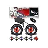 2Pcs Devil Eyes Light for Cars, Devil Eye Demon Evil Eyes Headlight with Switch Control, Led Dynamic Devil Eye Car 12v Headlights 6 Adjustable Eye Pattern, for Motorcycle Headlight, Car Accessories