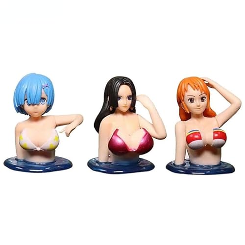 Asiasioc Chest Shaking Car Ornaments,Girls Ornaments Cute Cartoon Anime Car