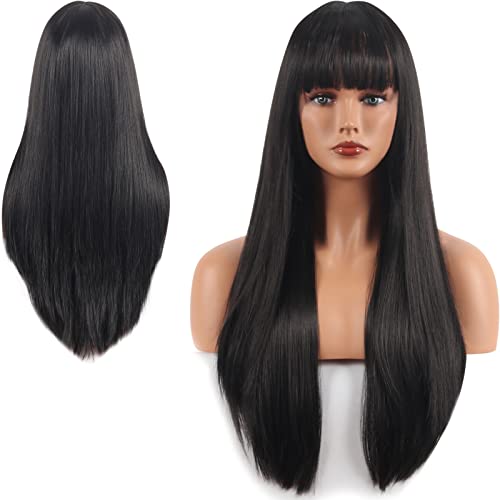 Best Black Hair Wigs With Bangs