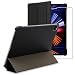 Produktbild ebestStar - kompatibel mit iPad Pro 12.9 M1 2021 Hülle 2020 Smart Cover {Ultra Dünn} Schutzhülle Etui, Ständer Case, Schwarz + Panzerglas Schutzfolie
