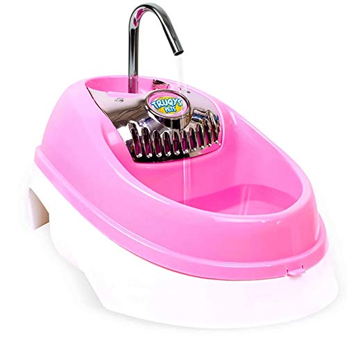 TRUQYS Bebedouro Gato Fonte De Água Automático Bivolt Cor: Rosa 2 Litros