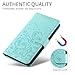 HAOFUGUI Wallet Case for Oppo A5 Pro 5G / Oppo A5 Pro 4G, with Card Holder/Stand/RFID Blocking/Wrist Strap Function Phone Cover, Lovely Puppy Pattern Shockproof Flip Case-Green