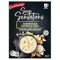 Continental Sensations soup | Farmhouse Potato & Leek with Roasted Garlic Croutons (Serves 2), 60g