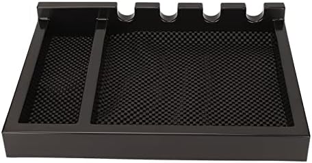 Miniatura 9 de Bandeja de peluquero, bandeja de peluquería, organizador de recortadora de pelo con alfombrilla antideslizante para salón de belleza