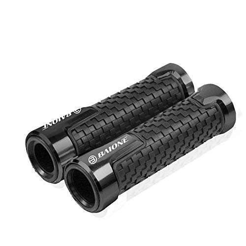 Worldmotop Mountain Bike Handlebar Grips Motorcycle Grips 7/8 Handlebar for Ducati MONSTER 695 696 796 620 400 600/M600 Monster 620/M620,Hand Bar Grips Racing Grip (black)