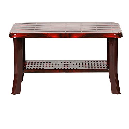 Image of Cello Oasis Coffee Table /Tea Table /Teapoy for living room, Home, Drawing Room, Outdoor| 3 Year Warranty | Rosewood Colour