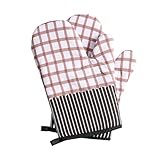 Confort et protection - Nos gants de four à four est parfait pour toutes les situations de cuisine, qu'elles soient à l'intérieur ou à l'extérieur.La longueur prolongée offre une protection supplémentaire pour vos bras et vos poignets, ce qui les rend idéales pour les grillades, le camping ou la cuisine quotidienne.