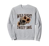 Wild Spirit Sweet Soul - Cute Graphic For Women and Mums Sweatshirt