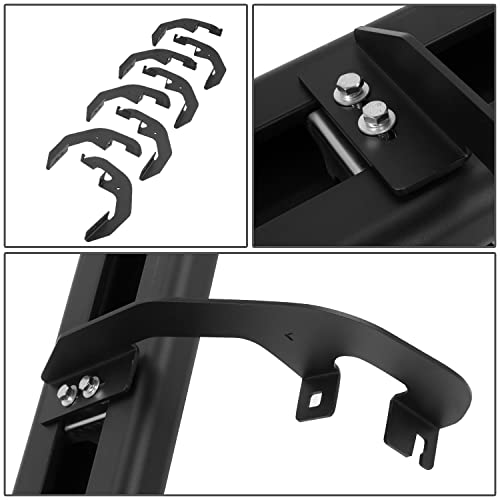 J2 Engineering J2-Stepb-Ztl-8301-Bk 6.5 Inches Raised Round Perforated J2 Pattern Step Running Boards Compatible With 19-22 Silverado/Sierra 1500 Crew Cab, Black #TOP5