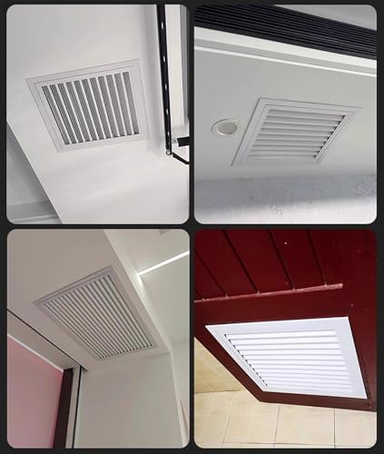 Louvered Vented Access Panel for Ceiling - Dust-Proof Electrical Access Door, Custom Size Kitchen & Attic Wall Inspection Hatch, Ideal for Drywall Installation
