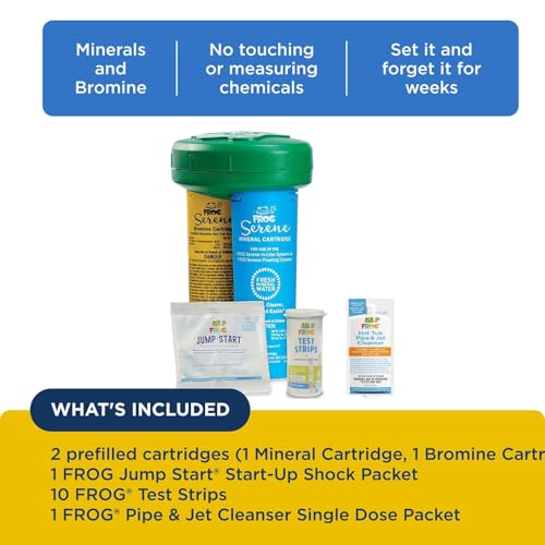 Image of FROG Serene Floating Sanitizing System for Hot Tubs, Fresh Start Bundle