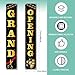 Black and Gold Grand Opening Decorations Outdoor Grand Opening Porch Sign Banner Now Open Signs New Store Restaurant Grocery Cafes Shop Advertising Decorations and Supplies for Business