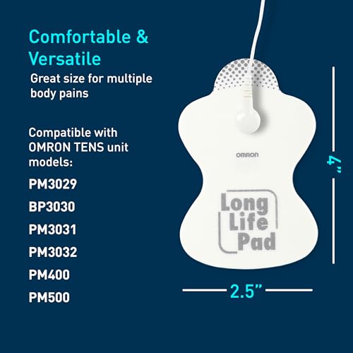 Image of Omron Electrotherapy Long Life Replacement Pads for Massager, 2 Count
