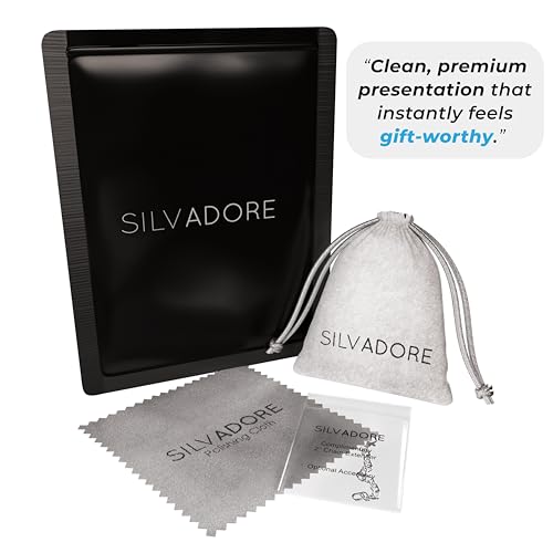 Silvadore Silver Cuban Link Chain for Men Necklace (9mm) - 925 Silver Plated Stainless Steel Chain for Men - Thick, Flat, Non-Tarnish & Waterproof Jewelry - GIFT-READY - (18/20/22/24 inch)2