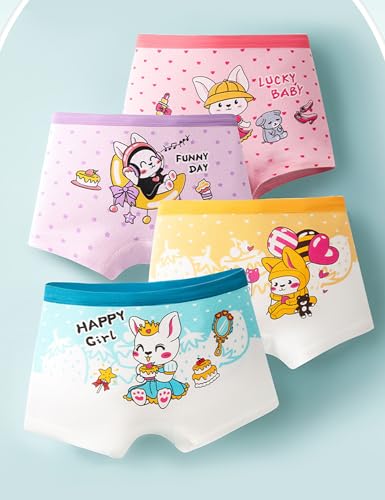 Kiench Girls Cotton Underwear Pack of 12 Toddler Boyshorts Panties4