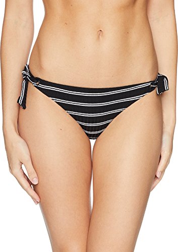 Seafolly Women's Inka Stripe Hipster Tie Side Bikini Bottoms, Black (Black), UK 6