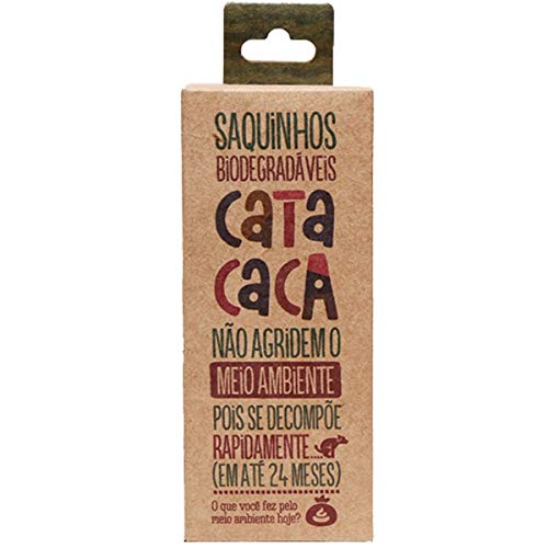 Kit 10 Rolos de Sacolas Biodegradáveis Cata Caca