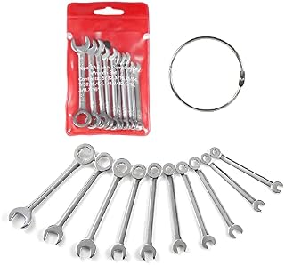 alladaga Mini Combination Wrench Set, Metric and SAE Small Wrench Repair Tools (SAE)
