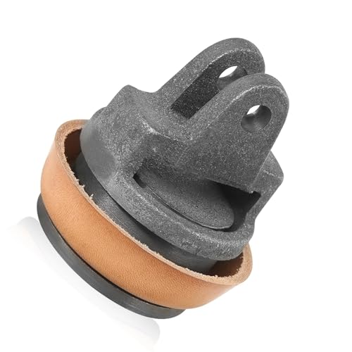 Práctico juego de repuesto de pistón de hierro fundido para bombas de mano de jardín, incluye anillos de sellado de cuero extra, adecuado tipo 75, sello de pistón de cuero sintético para bombas de