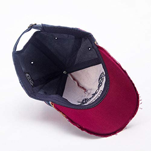 Image of 1969 Denim Washed Stylish Cap for Men Women with Brim (Fit to Head Size - Approx 54CM to 60CM)
