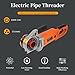Portable Handheld Electric Pipe Threader,2300W 110V Pipe Threader With 6 Dies Threading Machine 1/2