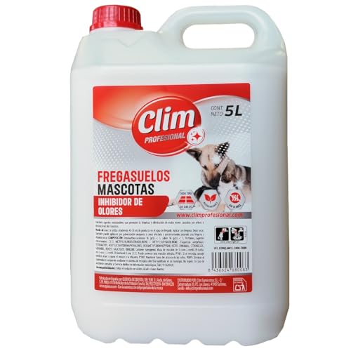 Clim Profesional - Fregasuelos Mascotas Perfumado con Acción Reforzada. Evita