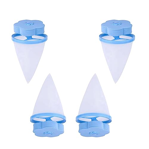 Washing Machine Lint Filter Bag, Reusable Pet Hair Remover Washing Machine, Floating Net Pouch Washer Hair Catcher, Portable Pet Catcher Hair Remover Tool For Clothes Cleaning, 4