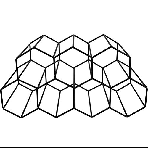 Rack de vins de rangement LWX au design géométrique haut de gamme