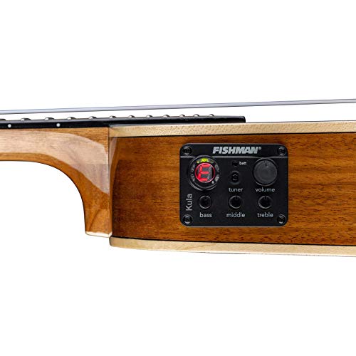 Luna UKE VISTA DEER C Guitars Vista Deer, 4-String Concert Acoustic/Electric Ukulele thumb #3