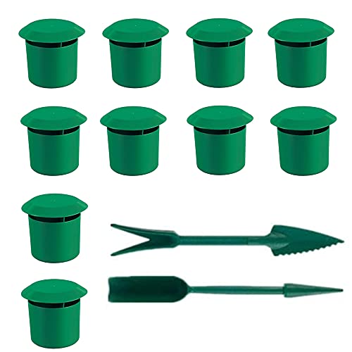 Noeyzim Schneckenfalle, Schneckenfalle Aquarium, 10 Stück Bierfalle, Saubere und Hocheffiziente Umweltfreundliche Schneckenbekämpfung Garten, Schneckenschutz Hochbeet für Garten, Schneckenschutzring Cover