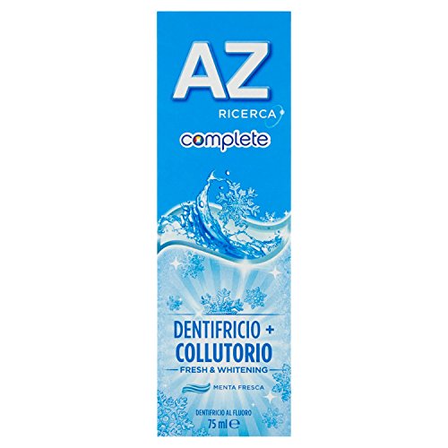 AZ - Ricerca Complete, Dentifricio 2 in 1 con Collutorio per la Protezione di Tutta la Bocca , 75 ml