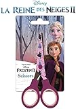 Tamaño: 12 cm Tijeras infantiles de papel, compatibles con Disney Frozen 2, la reina de hielo 2, regalo para niños, niñas, pintura, corte, manualidades, Anna & Elsa