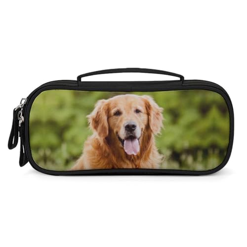Bolsa organizadora multiusos de Golden Retriever para bolígrafos y cosméticos de viaje