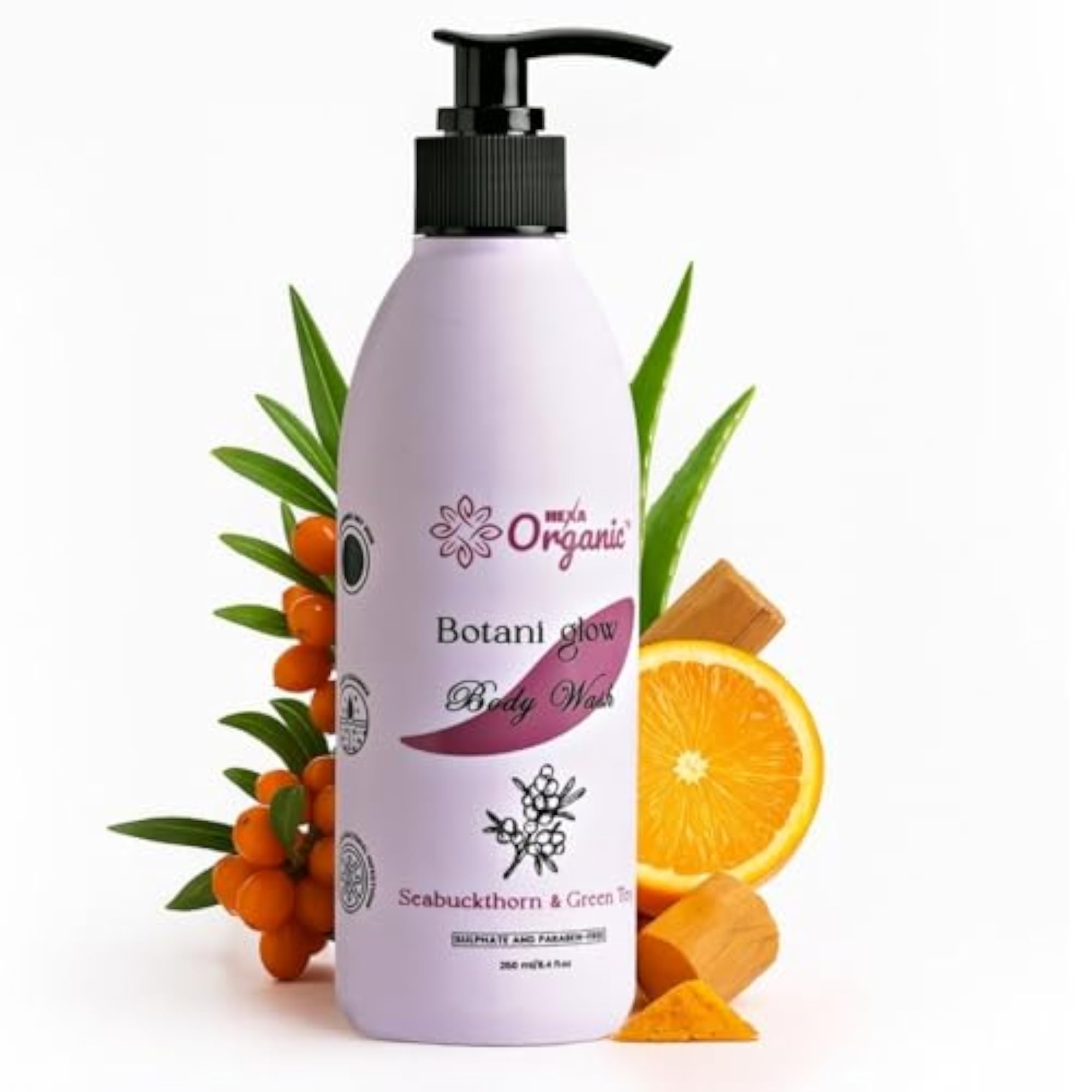 Botani Glow Body Wash with Seabuckthorn, 250ml