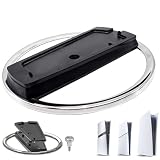 FDKene Supporto Verticale per PS5, PS5 Slim e PS5 Pro, Base Verticale in Metallo Antiscivolo con Vite Inclusa, Compatibile con Playstation 5 Console Sottile Edition Digitale e con Disco