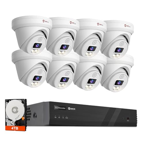 Two-Way Audio, Anpviz 16CH PoE Security Camera System, AI Human
