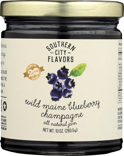 Southern City Flavors, Jam Wild Maine Blueberry, 10 Ounce