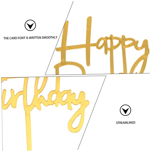 jojofuny 30 Pçs Adereços Bolo Infantil Espumante Para Sobremesa Bar Topper De Acrílico Decoração Do