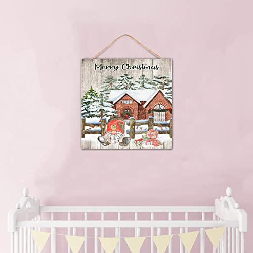Décoration murale rétro bois cadeau de Noël idéal pour la maison