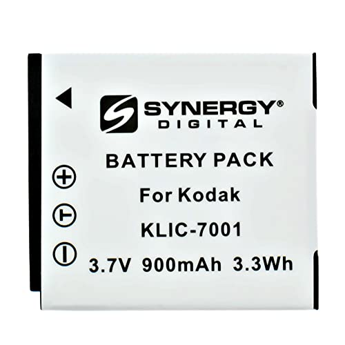 Synergy Digital Camera Battery, Compatible With Dxg Dxg-5C8Vr Digital Camera, (Li-Ion, 3.7V, 720Mah) Ultra High Capacity, Replacement For Kodak Klic-7001 Battery #TOP3