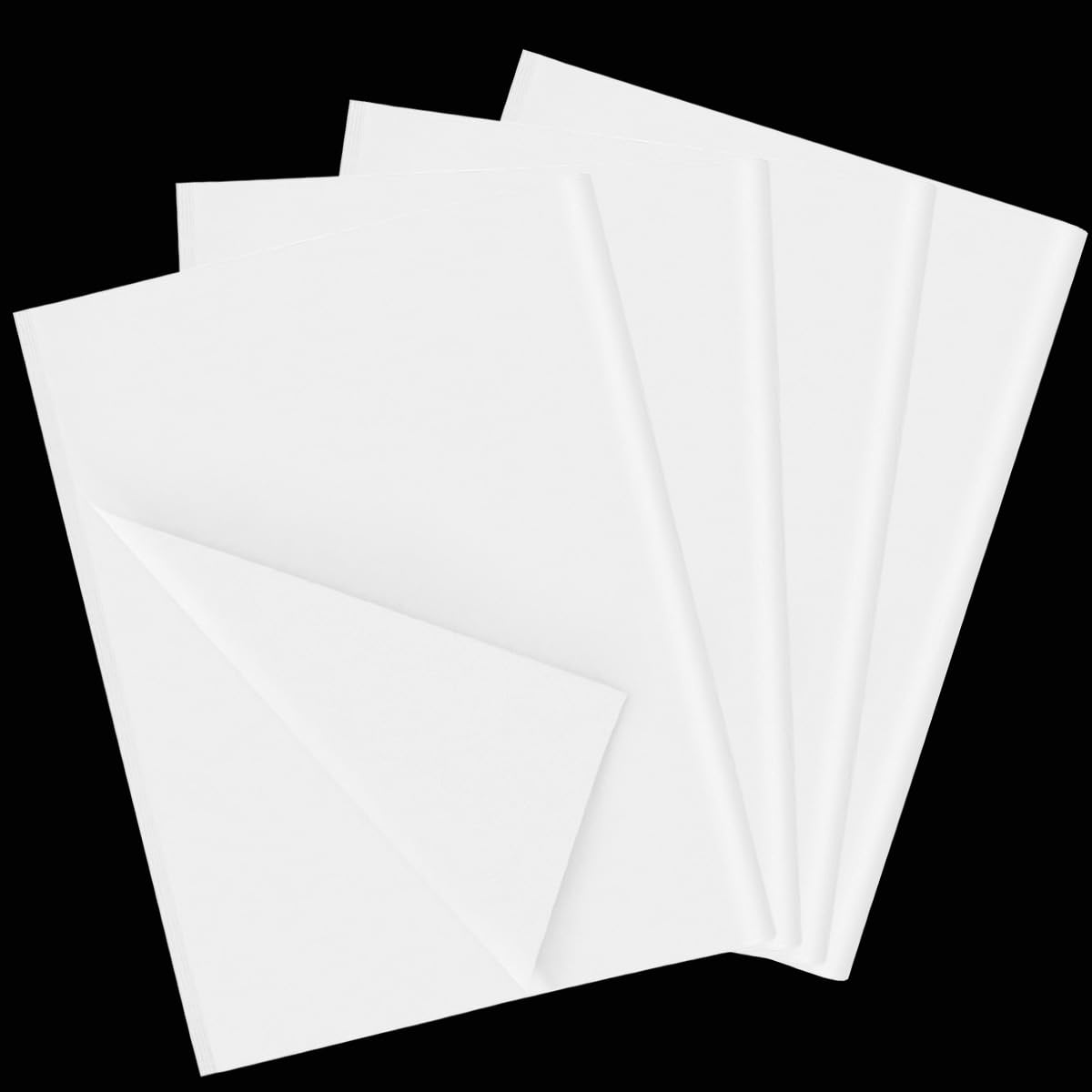 ZHNERY 80 Sheets White Tissue Paper, 70 x 50 cm, Gift Wrapping, DIY Crafts, Art Projects, Wedding, Birthday, Christmas, Baby Shower