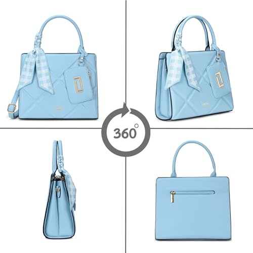 Image of Lavie Luxe Women's Quare26 Extra Large Laptop Satchel Bag | Upto 14 Inch | Satchel Handbag for Work | Ladies Purse | Stylish Shoulder Bag | Gift for Women