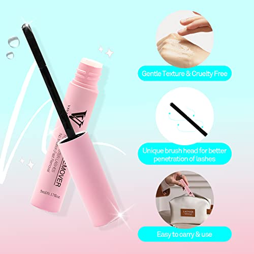 VAVALASH Lash Remover,Cluster Lash Glue Remover,Eyelash Remover for Individual DIY Eyelash Extensions,Gentle False Eyelashes Lash Adhesive Remover 5ML - Thumbnail 4