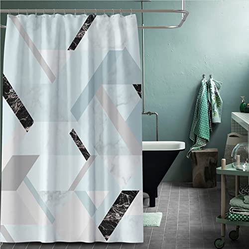 Rideau de douche en marbre 150x200 cm polyester anti-moisissure
