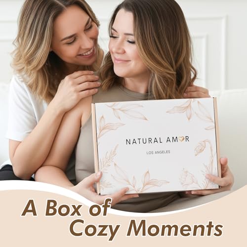 Sending Hugs Care Package for Women – Cozy Blanket Gift Box with Knitted flower, Soap, Bath Salt, Candle & Fluffy Socks | Self Care Spa Set, Birthday, Get Well Soon, Thinking of You Gift for Her — view 3