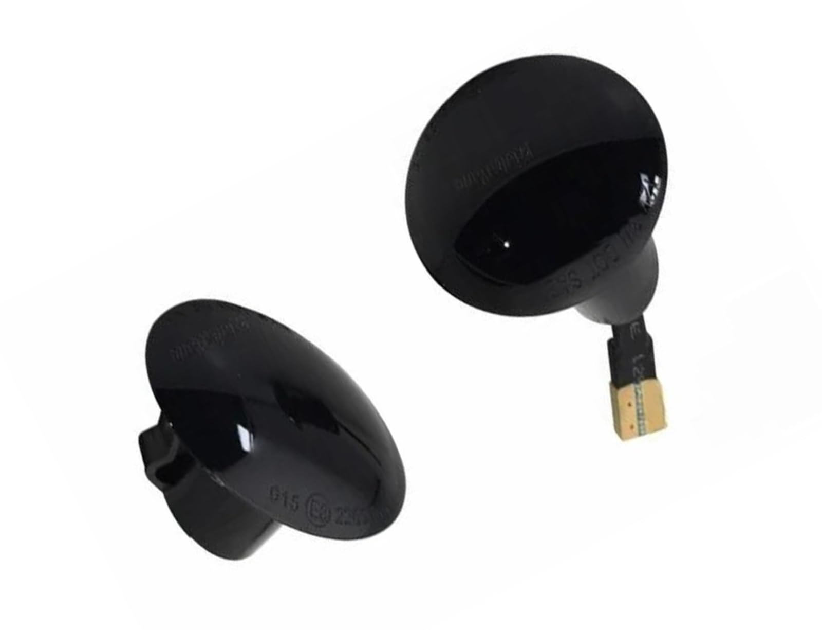 direzione dinamici Per FIAT Per 500 500C 500L Luci per auto Luci di posizione laterali per auto Indicatori di direzione LED Lampade dinamiche T10 2(Smoked Black 1pair)