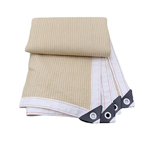 Aglzwy Garden Shade Cloth Reinforced Corner Guards Shade Net Easy To Install Sun Shade Sail, Customizable Due To Garden, Parking Lot (Color : Beige, Size : 5X2M) #TOP27